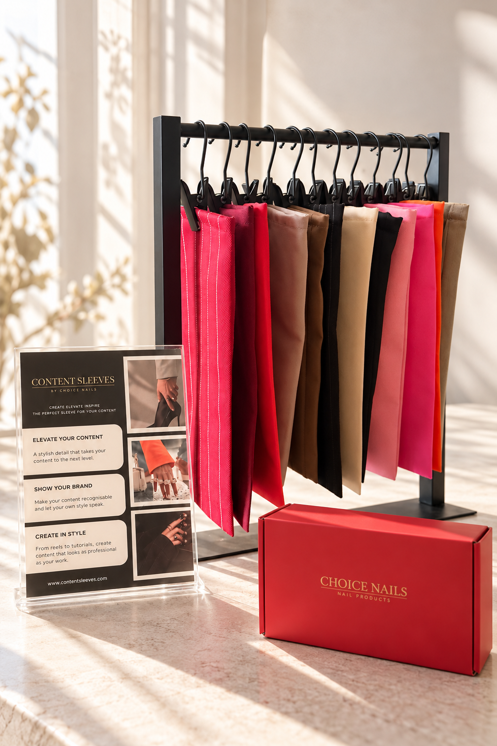 Content Sleeves Display Rack